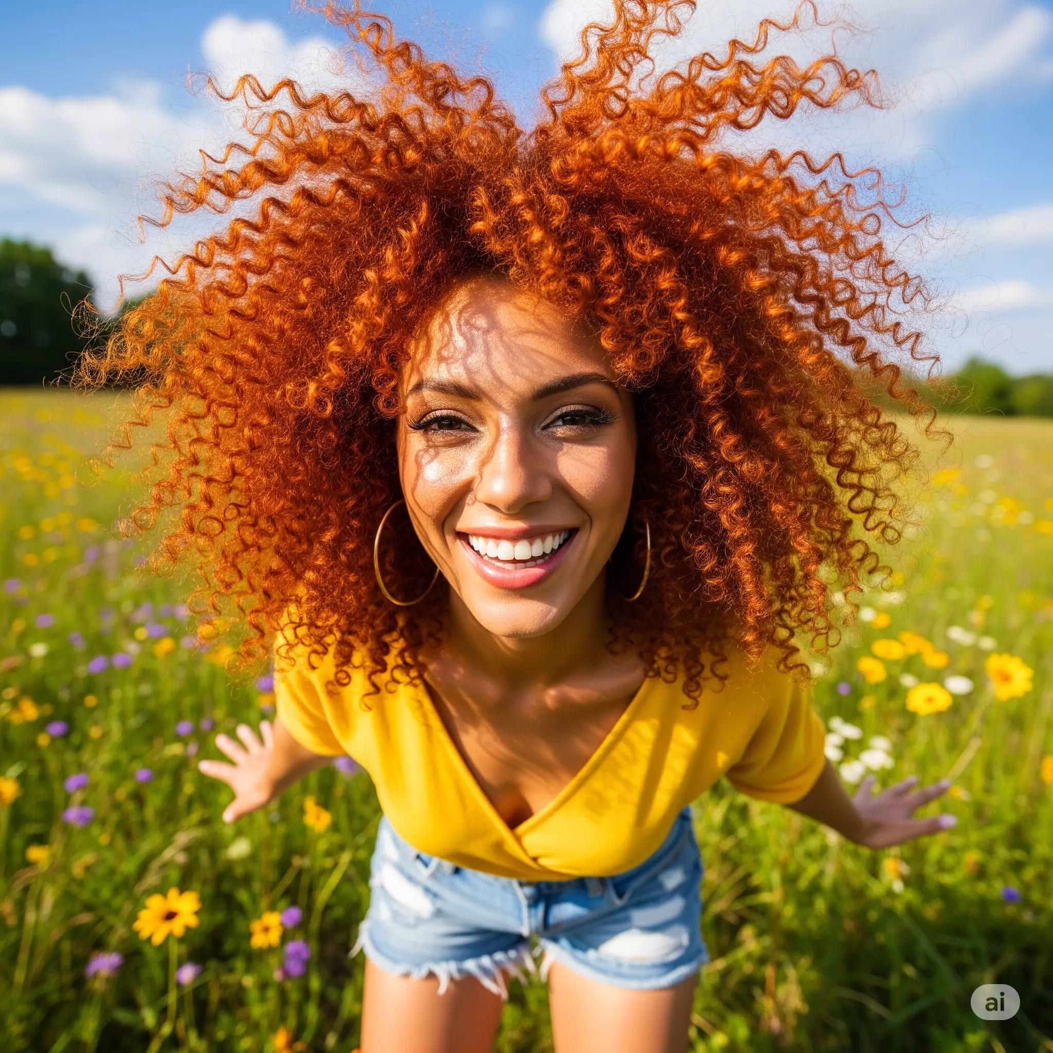 Copper hair examples matched to warm and cool skin undertones for different complexions